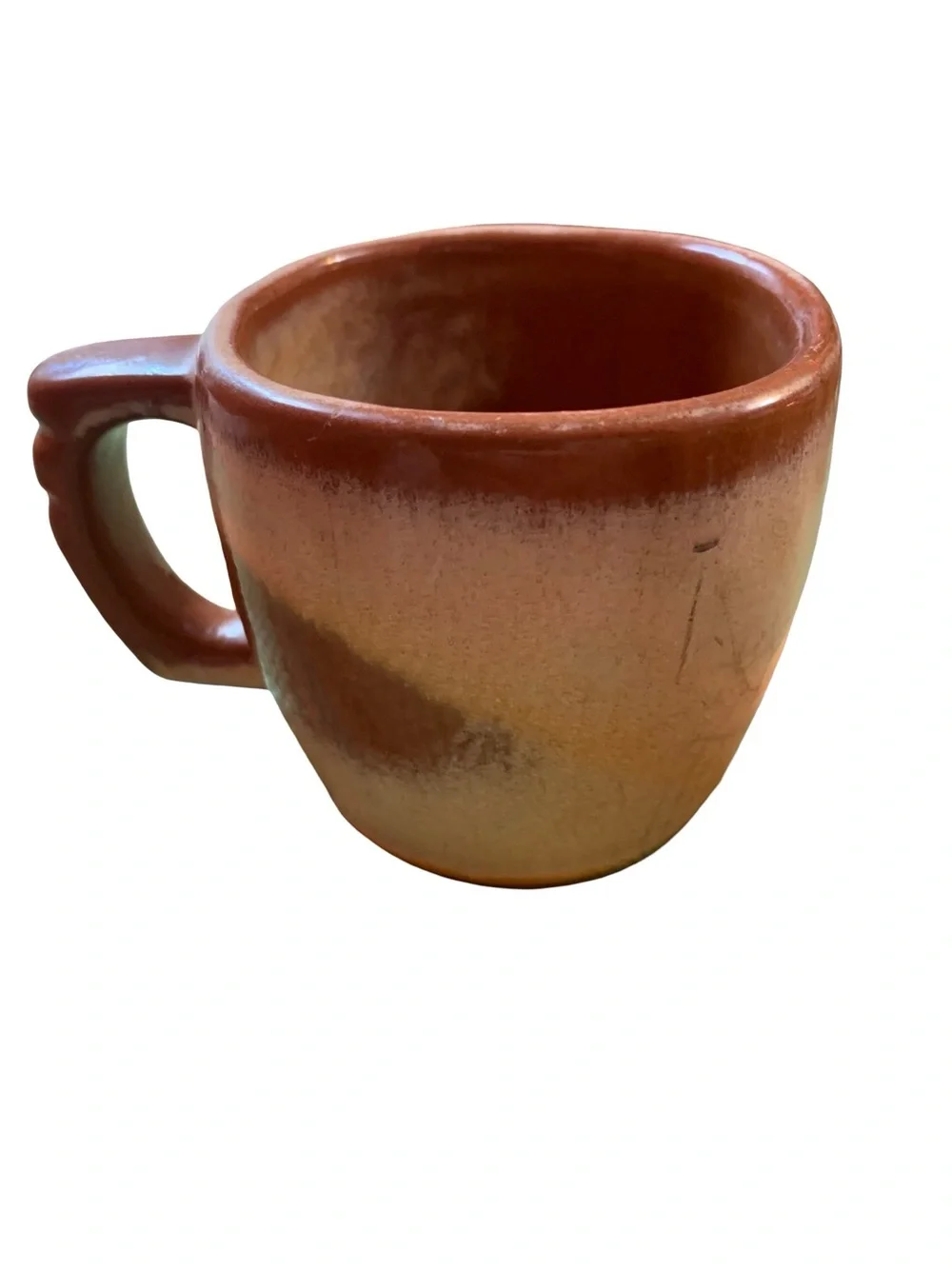 Set of 5 Vintage MCM Frankoma Plainsman Coffee Mugs 5C Desert Gold Brown Pottery
